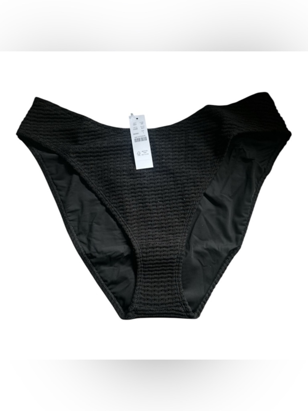 J. Crew sunny crochet bikini bottom black L